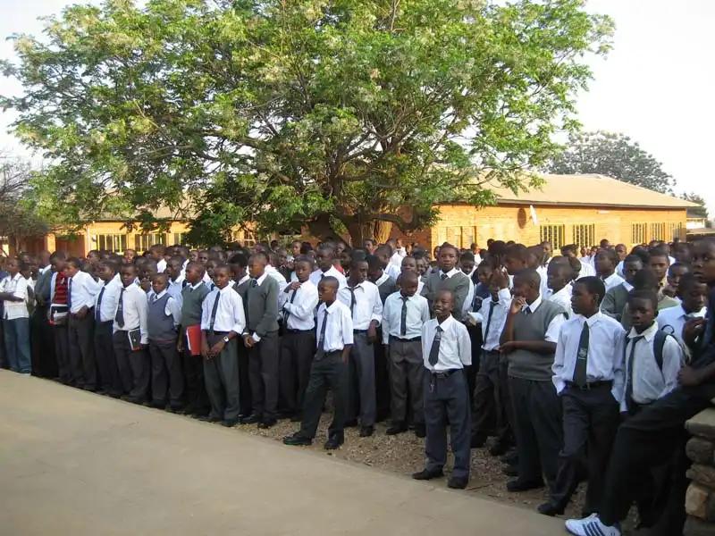 Monday Morning Assembly - where we sing the National Anthem