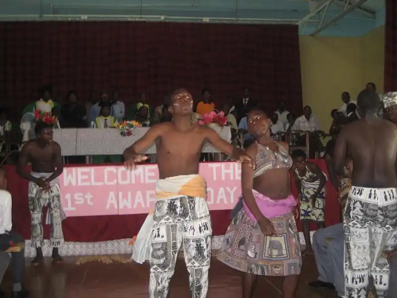 There was some entertainment during the ceremony with dancers. Note that in an all-boys school some cross-dressing is required to do the women’s part of the dance.